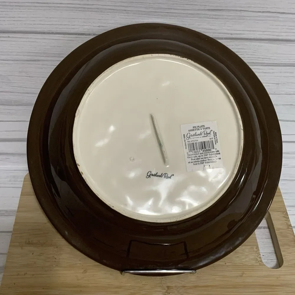 Grasslands Road Pie Plate There is a Time & Season To Every Purpose Under Heaven
